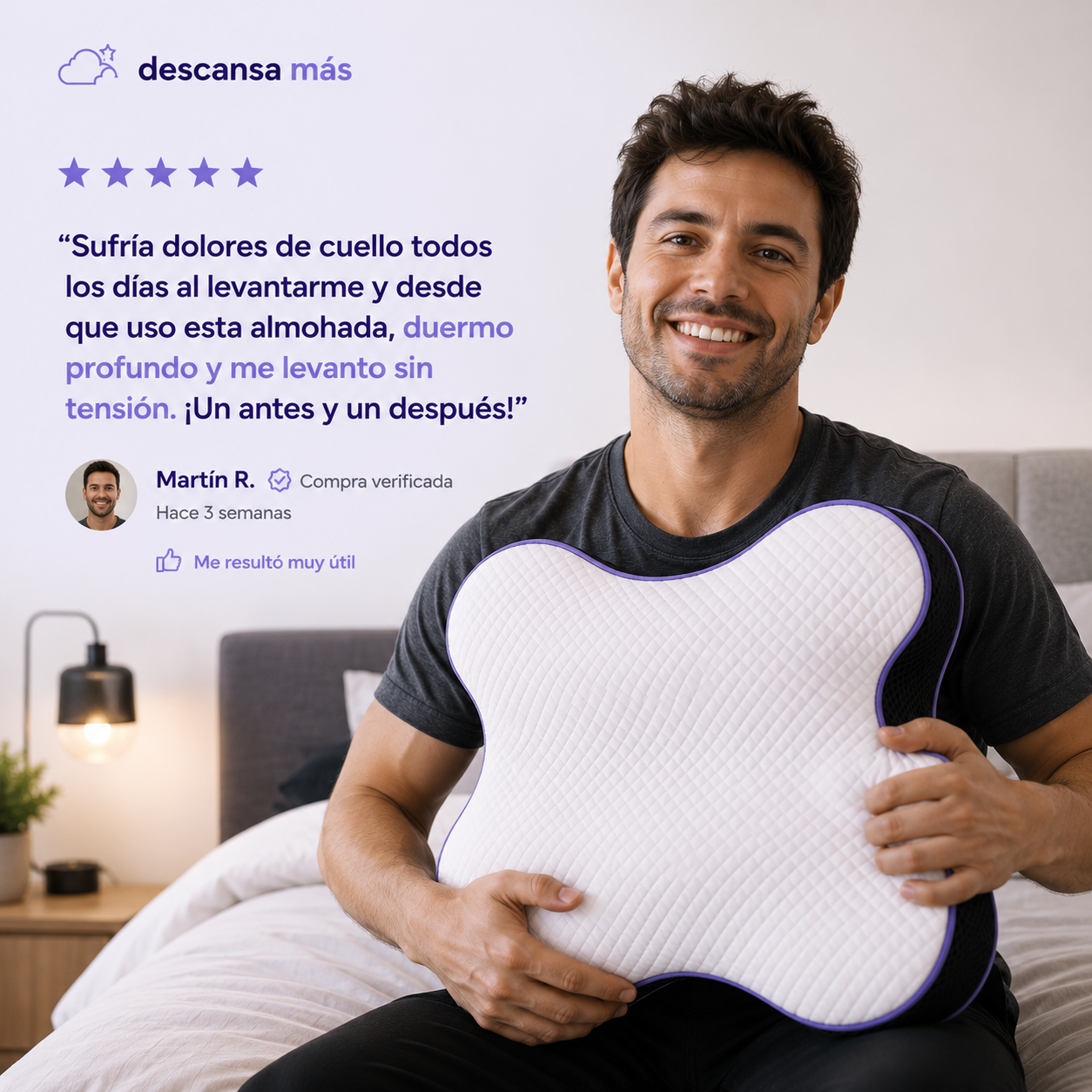 Reseña de cliente DescansaMás